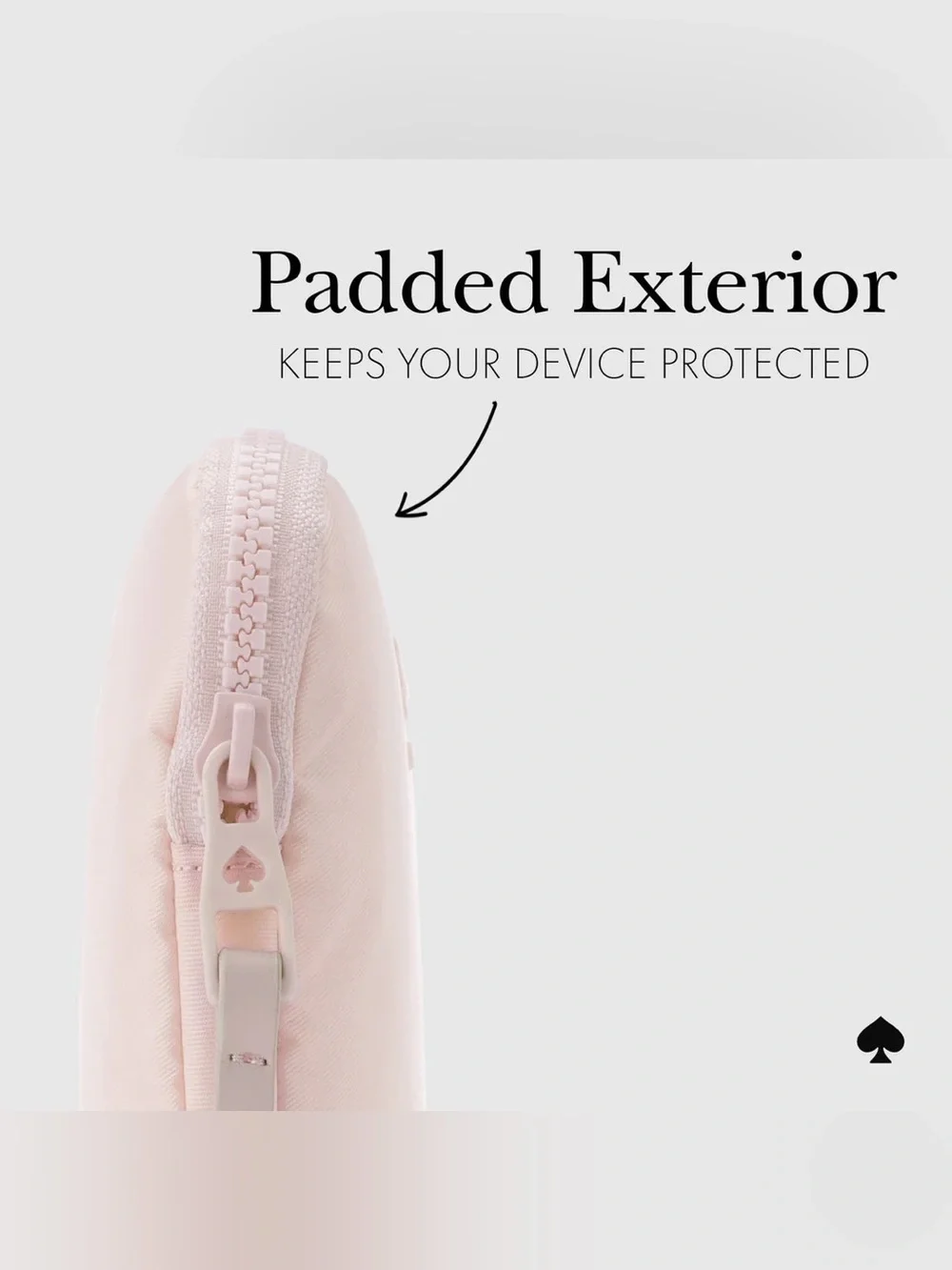 kate spade new york Chalk Pink Puffer Sleeve Laptop Sleeve For 13”/14”Laptop NEW